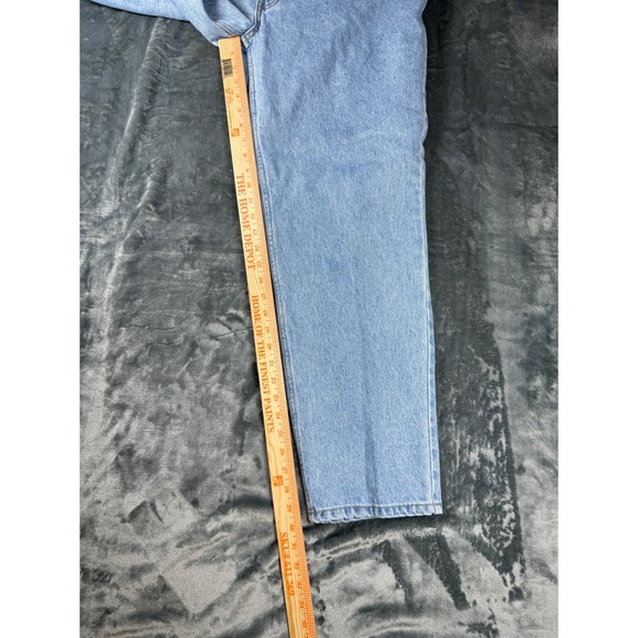 Vintage Bugle Boy Jeans Mens 40x30 Light Blue Relaxed Fit Denim Straight Leg 90s - Picture 4 of 16